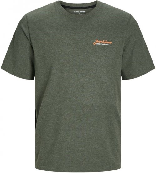 Jack & Jones ERIK T-Shirt Kombu Green - Kratke Majice - Moške kratke majice za močnejše postave
