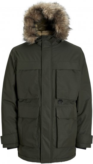 Jack & Jones STAR Parka Green - Jakne - Moške bunde za Močnejše Postave