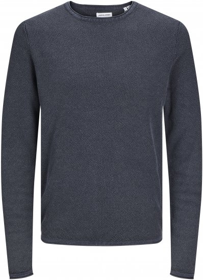 Jack & Jones JJDEAN Knitted Sweater Navy Blazer - Puloverji & jopice - Moški Puloverji & Jopice za Močnejše Postave