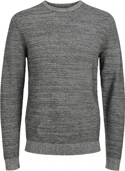 Jack & Jones OTTO Twisted Knitted Sweater Black - Puloverji & jopice - Moški Puloverji & Jopice za Močnejše Postave