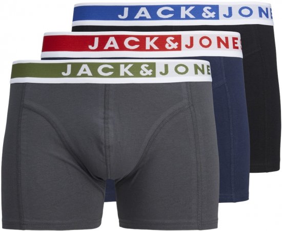 Jack & Jones JACKARIM Trunks 3-Pack Red - Spodnje perilo & kopalne hlače - Moško Spodnje Perilo za močnejše postave