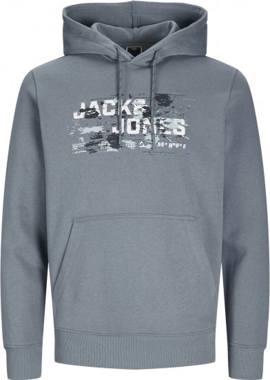 Jack & Jones JCOOUTDOOR Hoodie Flint Blue - Puloverji & jopice - Moški Puloverji & Jopice za Močnejše Postave