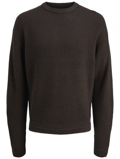 Jack & Jones Kaito Knit Crew Neck Pullover Delicioso - Puloverji & jopice - Moški Puloverji & Jopice za Močnejše Postave