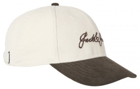 Jack & Jones Base Corduroy Cap Antique White - Modni dodatki - 