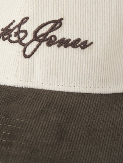 Jack & Jones Base Corduroy Cap Antique White - Modni dodatki - 