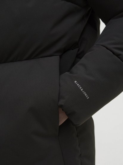 Jack & Jones Global Puffer Jacket Black - Jakne - Moške bunde za Močnejše Postave