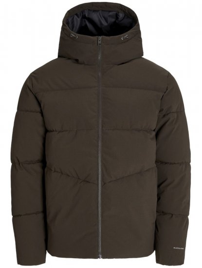 Jack & Jones Global Puffer Jacket Brown - Jakne - Moške bunde za Močnejše Postave