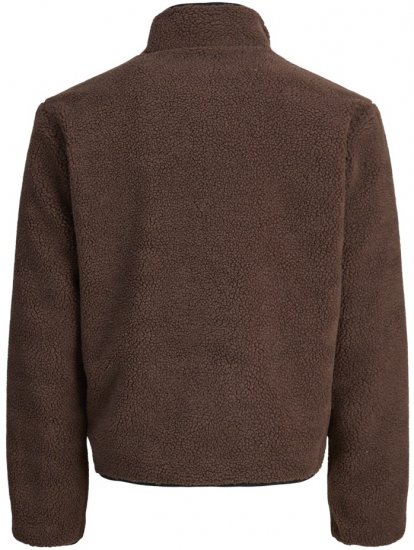 Jack & Jones Norrebro Teddy Jacket Deep Mahogany - Jakne - Moške bunde za Močnejše Postave
