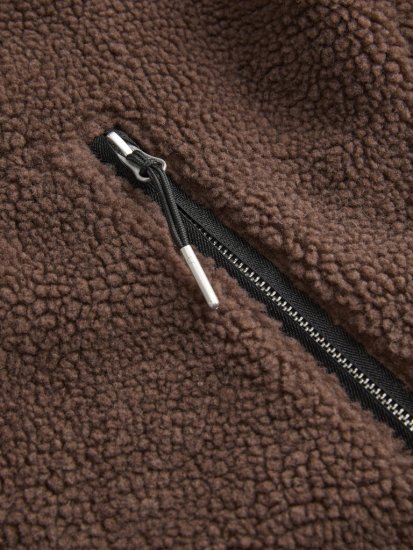 Jack & Jones Norrebro Teddy Jacket Deep Mahogany - Jakne - Moške bunde za Močnejše Postave