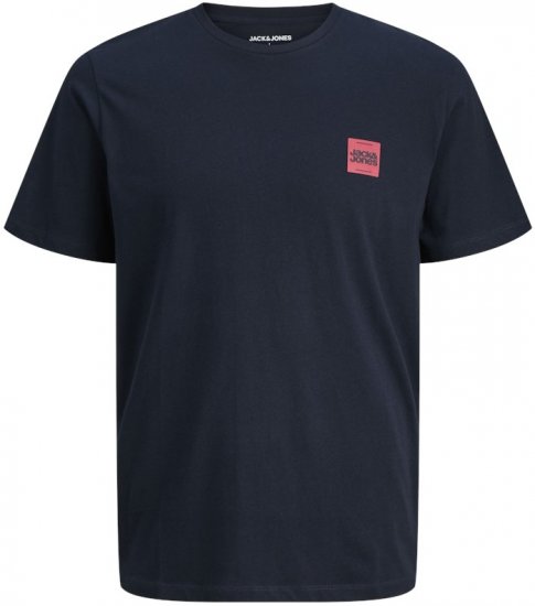 Jack & Jones Brandy Crew Neck T-Shirt Sky Captain - Kratke Majice - Moške kratke majice za močnejše postave