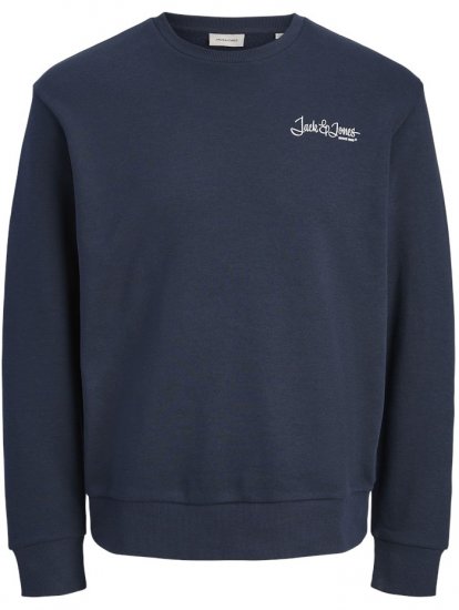 Jack & Jones Yuki Back Print Crew Neck Sweatshirt Sky Captain - Puloverji & jopice - Moški Puloverji & Jopice za Močnejše Postave