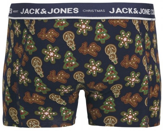 Jack & Jones Gingerbread Trunks 3-Pack Black - Spodnje perilo & kopalne hlače - Moško Spodnje Perilo za močnejše postave