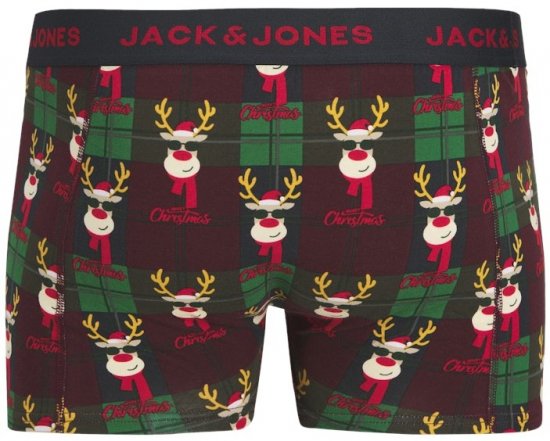 Jack & Jones Rudolph Trunks 3-Pack Dark Navy - Spodnje perilo & kopalne hlače - Moško Spodnje Perilo za močnejše postave