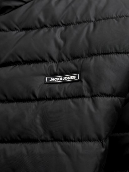 Jack & Jones Elvis Light Puffer Collar Jacket Black - Jakne - Moške bunde za Močnejše Postave