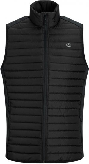 Jack & Jones MULTI BODYWARMER With COLLAR Black - Jakne - Moške bunde za Močnejše Postave