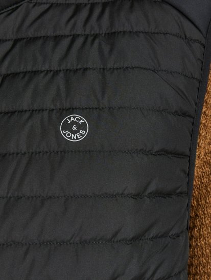 Jack & Jones MULTI BODYWARMER With COLLAR Black - Jakne - Moške bunde za Močnejše Postave