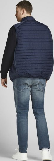 Jack & Jones MULTI BODYWARMER With COLLAR Navy Blazer - Jakne - Moške bunde za Močnejše Postave