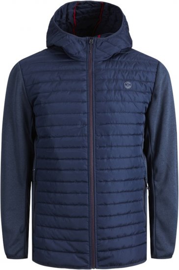 Jack & Jones MULTI QUILTED SET-IN Sleeves Jacket Navy Blazer - Jakne - Moške bunde za Močnejše Postave