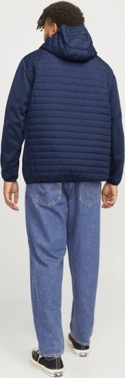 Jack & Jones MULTI QUILTED SET-IN Sleeves Jacket Navy Blazer - Jakne - Moške bunde za Močnejše Postave