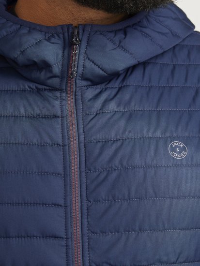 Jack & Jones MULTI QUILTED SET-IN Sleeves Jacket Navy Blazer - Jakne - Moške bunde za Močnejše Postave