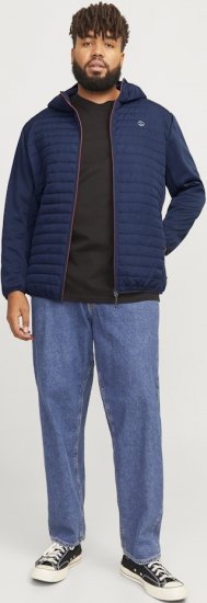 Jack & Jones MULTI QUILTED SET-IN Sleeves Jacket Navy Blazer - Jakne - Moške bunde za Močnejše Postave