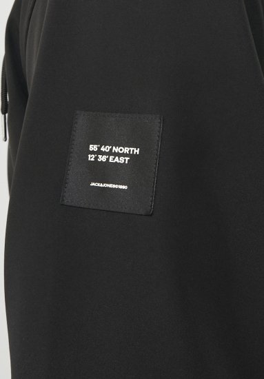Jack & Jones BASIC Water-Resistant Softshell Jacket Black - Jakne - Moške bunde za Močnejše Postave