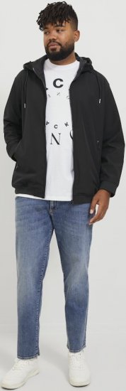 Jack & Jones BASIC Water-Resistant Softshell Jacket Black - Jakne - Moške bunde za Močnejše Postave