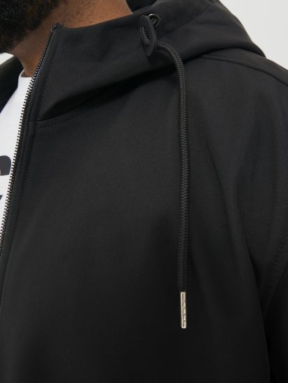 Jack & Jones BASIC Water-Resistant Softshell Jacket Black - Jakne - Moške bunde za Močnejše Postave