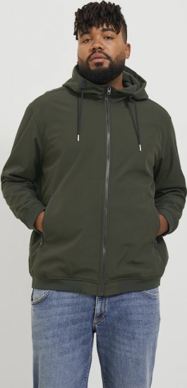 Jack & Jones BASIC Water-Resistant Softshell Jacket Green - Jakne - Moške bunde za Močnejše Postave