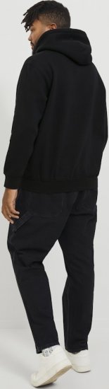 Jack & Jones ESTERBRO Hoodie Black - Puloverji & jopice - Moški Puloverji & Jopice za Močnejše Postave