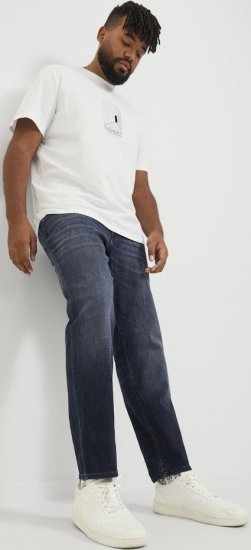 Jack & Jones GLENN FOX GE 224 Jeans Blue Denim - Kavbojke & hlače - Moške Kavbojke in Hlače za Močnejše Postave