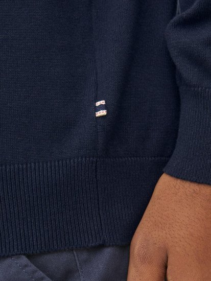 Jack & Jones BASIC Knitted Sweater Navy Blazer - Puloverji & jopice - Moški Puloverji & Jopice za Močnejše Postave