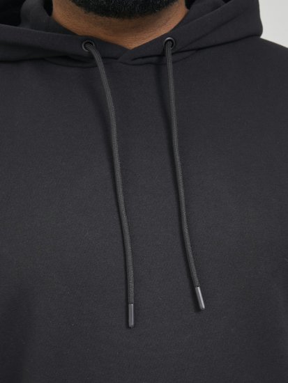 Jack & Jones BRADLEY Hoodie Black - Puloverji & jopice - Moški Puloverji & Jopice za Močnejše Postave