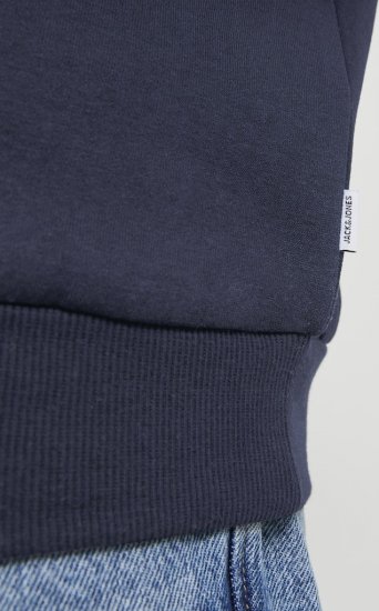 Jack & Jones BRADLEY Hoodie Navy Blazer - Puloverji & jopice - Moški Puloverji & Jopice za Močnejše Postave