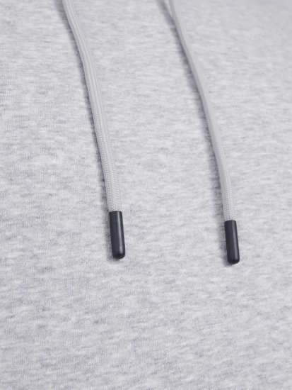 Jack & Jones BRADLEY Hoodie Light Grey Melange - Puloverji & jopice - Moški Puloverji & Jopice za Močnejše Postave