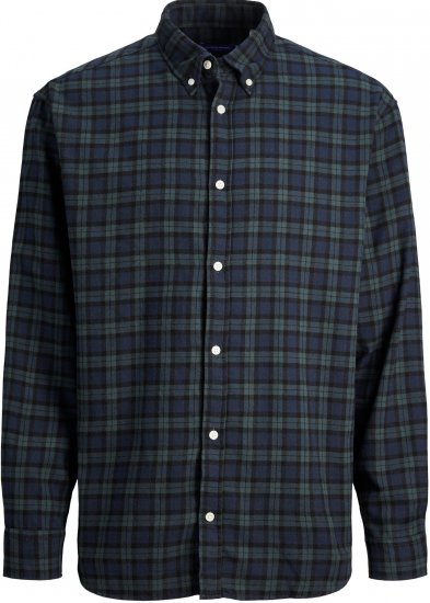 Jack & Jones JORCOZY FLANNEL CHECK SHIRT LS navy - Srajce - Moške srajce za Močnejše Postave