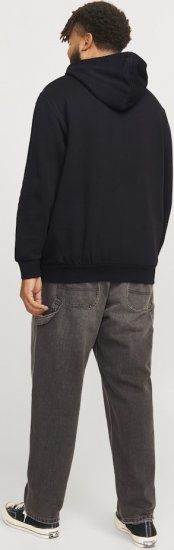 Jack & Jones CORP LOGO PLAY 5 Print Hoodie Black - Puloverji & jopice - Moški Puloverji & Jopice za Močnejše Postave