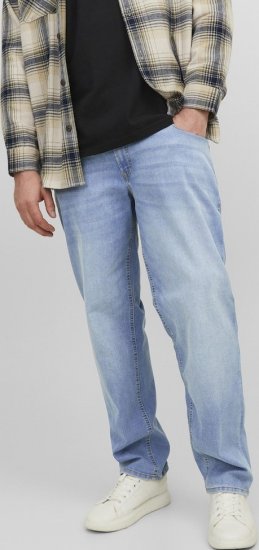 Jack & Jones MIKE JORIGINAL SQ 330 Jeans Blue Denim - Kavbojke & hlače - Moške Kavbojke in Hlače za Močnejše Postave
