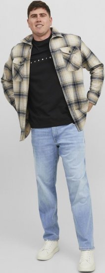 Jack & Jones MIKE JORIGINAL SQ 330 Jeans Blue Denim - Kavbojke & hlače - Moške Kavbojke in Hlače za Močnejše Postave