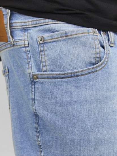 Jack & Jones MIKE JORIGINAL SQ 330 Jeans Blue Denim - Kavbojke & hlače - Moške Kavbojke in Hlače za Močnejše Postave