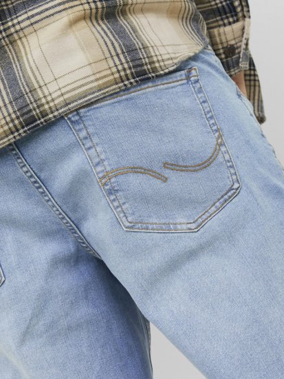 Jack & Jones MIKE JORIGINAL SQ 330 Jeans Blue Denim - Kavbojke & hlače - Moške Kavbojke in Hlače za Močnejše Postave