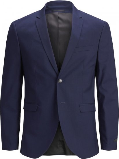 Jack & Jones FRANCO Blazer Medieval Blue - Obleke - Velike številke oblek za moške