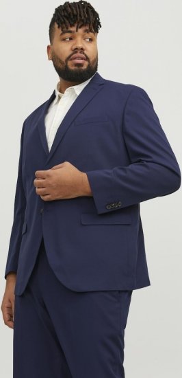 Jack & Jones FRANCO Blazer Medieval Blue - Obleke - Velike številke oblek za moške