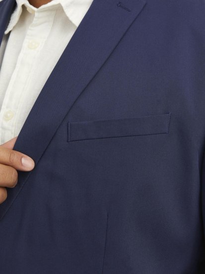 Jack & Jones FRANCO Blazer Medieval Blue - Obleke - Velike številke oblek za moške
