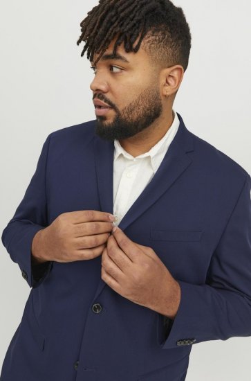Jack & Jones FRANCO Blazer Medieval Blue - Obleke - Velike številke oblek za moške