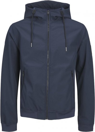 Jack & Jones BASIC Water-Resistant Softshell Jacket Navy Blazer - Jakne - Moške bunde za Močnejše Postave