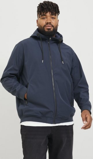 Jack & Jones BASIC Water-Resistant Softshell Jacket Navy Blazer - Jakne - Moške bunde za Močnejše Postave