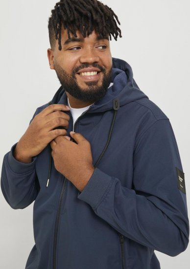 Jack & Jones BASIC Water-Resistant Softshell Jacket Navy Blazer - Jakne - Moške bunde za Močnejše Postave