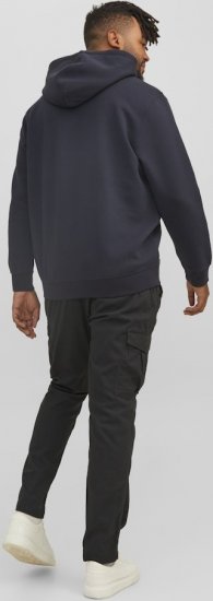 Jack & Jones STAR Hoodie Dark Navy - Puloverji & jopice - Moški Puloverji & Jopice za Močnejše Postave