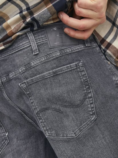 Jack & Jones MIKE ORIGINAL SQ 270 Jeans Black Denim - Kavbojke & hlače - Moške Kavbojke in Hlače za Močnejše Postave